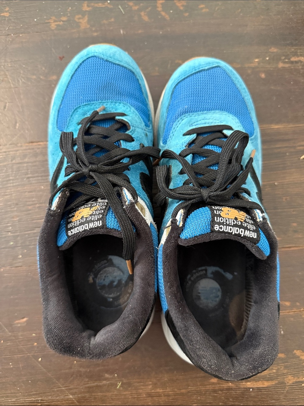 New Balance Blue and Black Athletic Sneakers